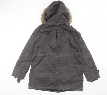 Womens UK Size 10 Marks and Spencer Green Parka Coat