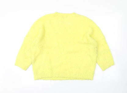 Womens UK Size 16 Roman Yellow Pullover Jumper