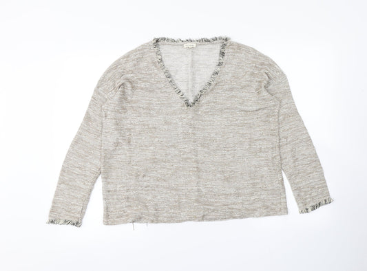 Womens UK Size 8 River Island Beige Pullover Jumper