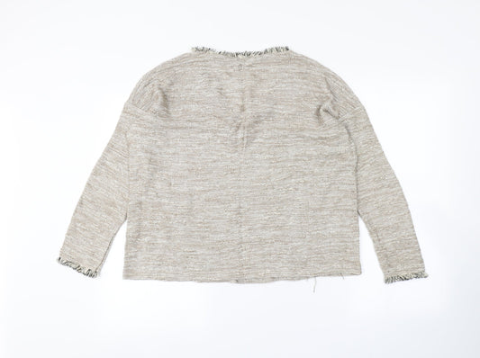 Womens UK Size 8 River Island Beige Pullover Jumper