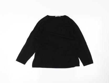 Womens UK Size 14 Marks and Spencer Black Basic T-Shirt
