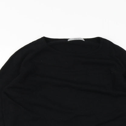 Womens UK Size 14 Marks and Spencer Black Basic T-Shirt
