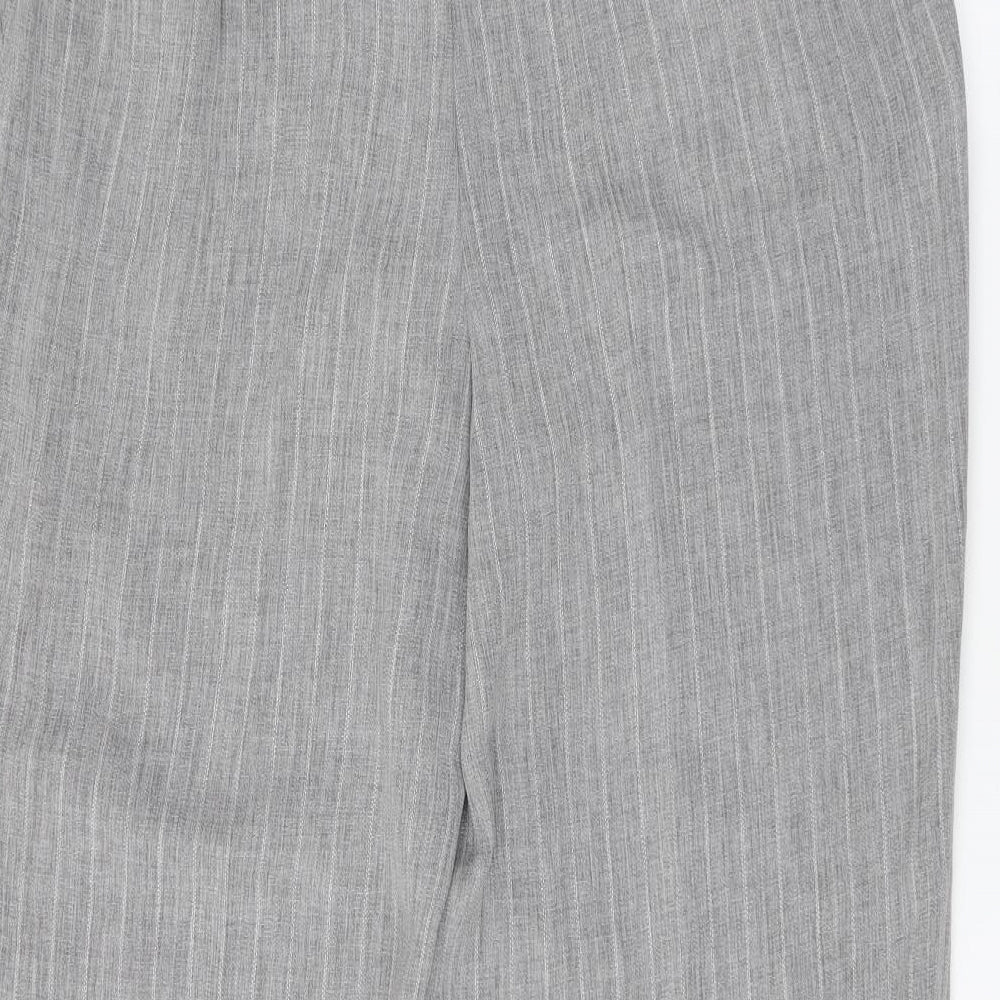 Womens UK Size 22 Preworn Regular Fit  Grey Trousers