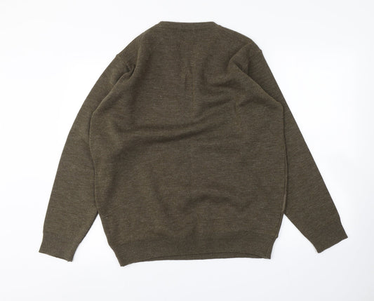 Womens UK Size M EWM Brown Pullover Jumper