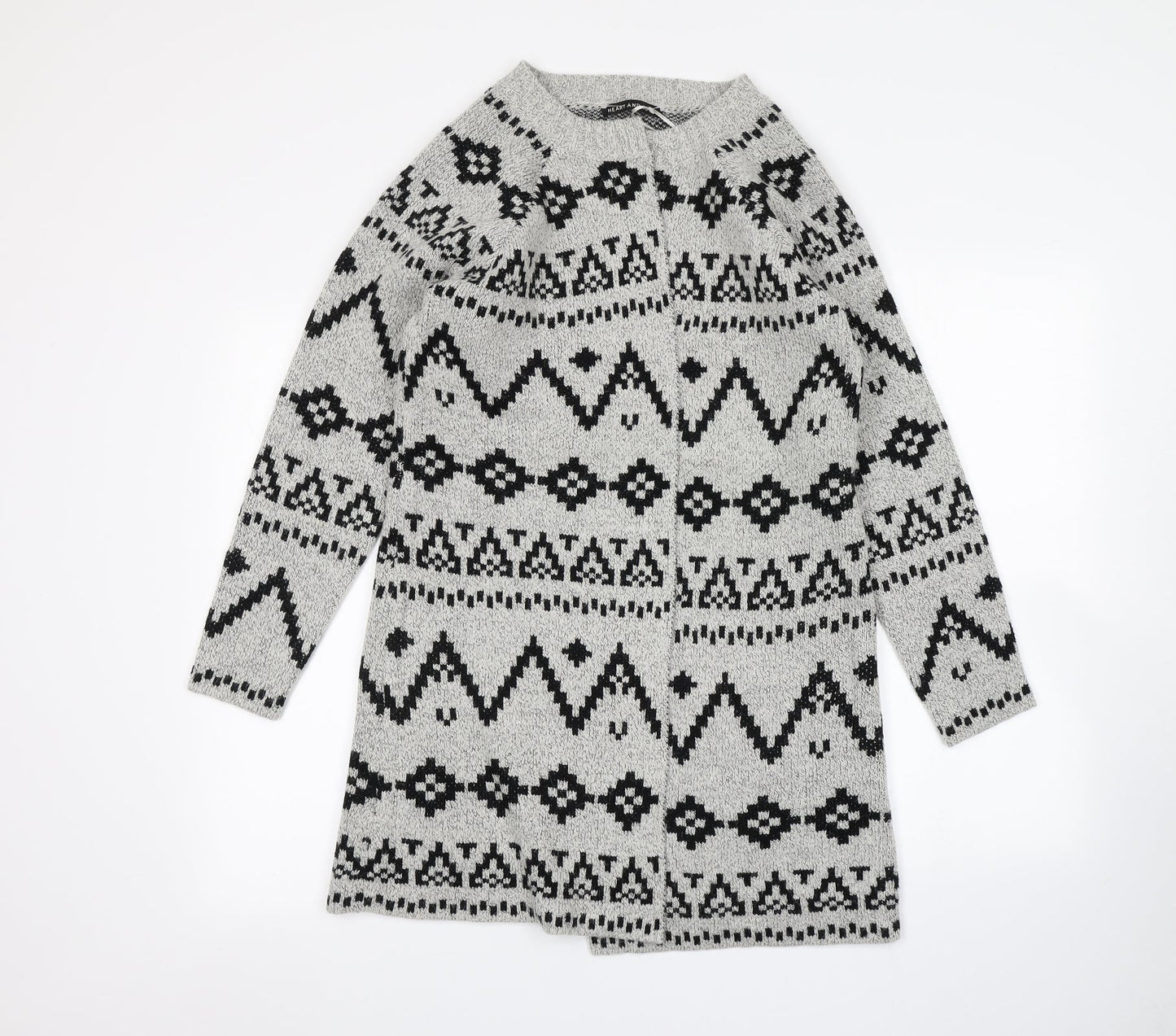 heart and soul Womens Grey   Cardigan Jumper Size 12