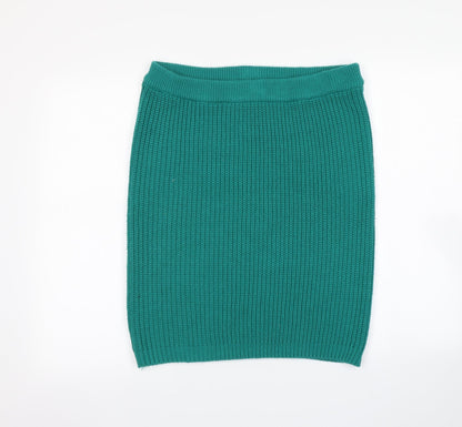 Classic Woman Womens Green   A-Line Skirt Size 14