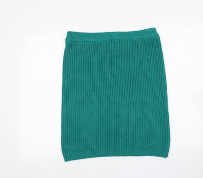 Classic Woman Womens Green   A-Line Skirt Size 14