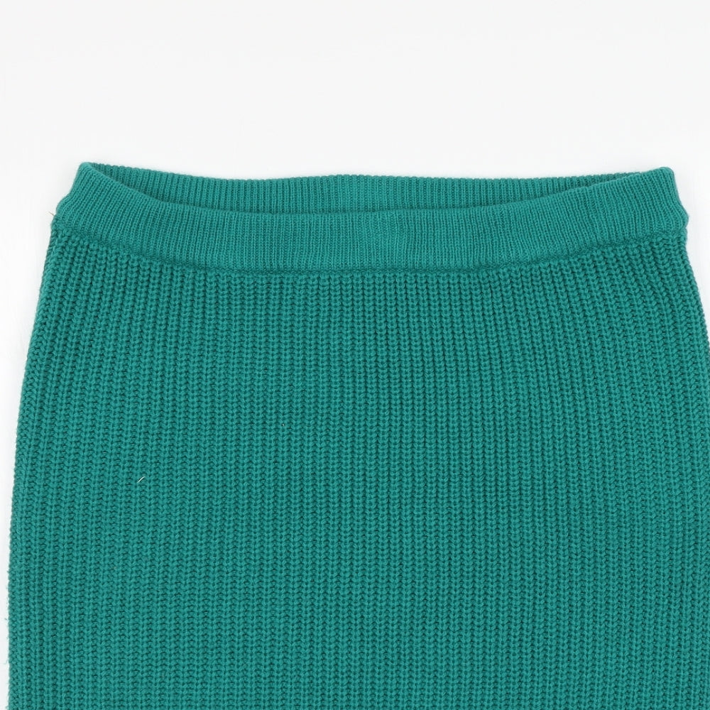 Classic Woman Womens Green   A-Line Skirt Size 14