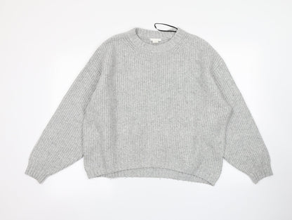 H&M Mens Grey   Pullover Jumper Size S