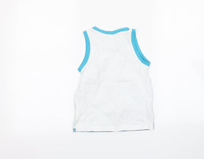 George Girls White   Basic Tank Size 4-5 Years