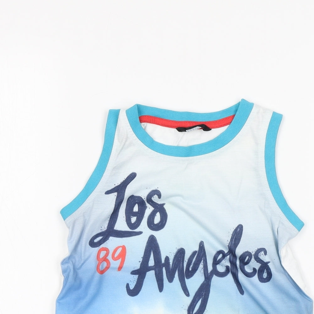 George Girls White   Basic Tank Size 4-5 Years