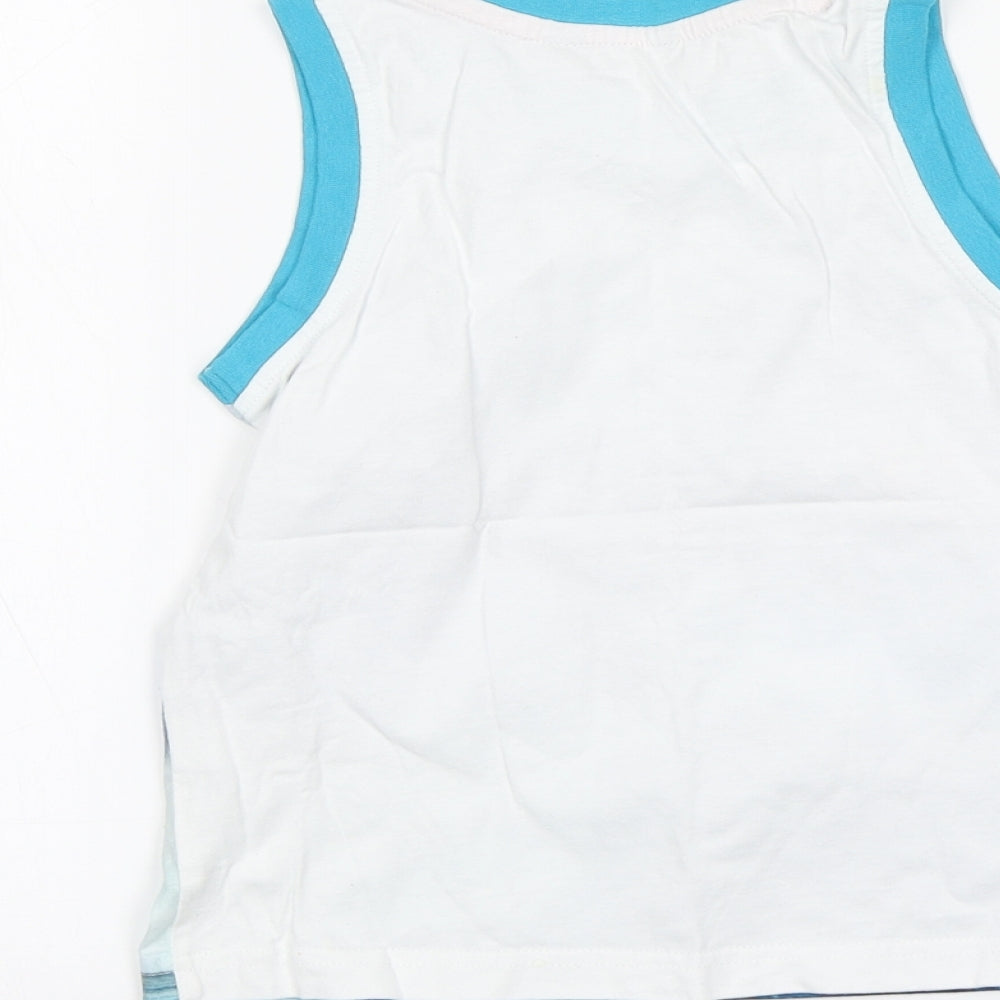 George Girls White   Basic Tank Size 4-5 Years