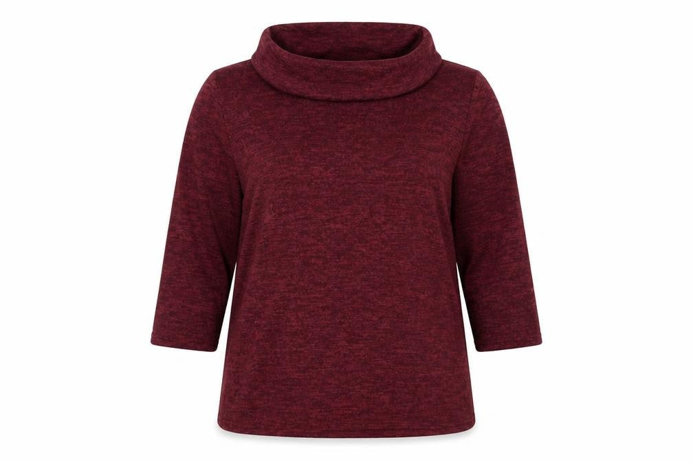 Womens UK Size 16 Mia Moda Red Basic T-Shirt