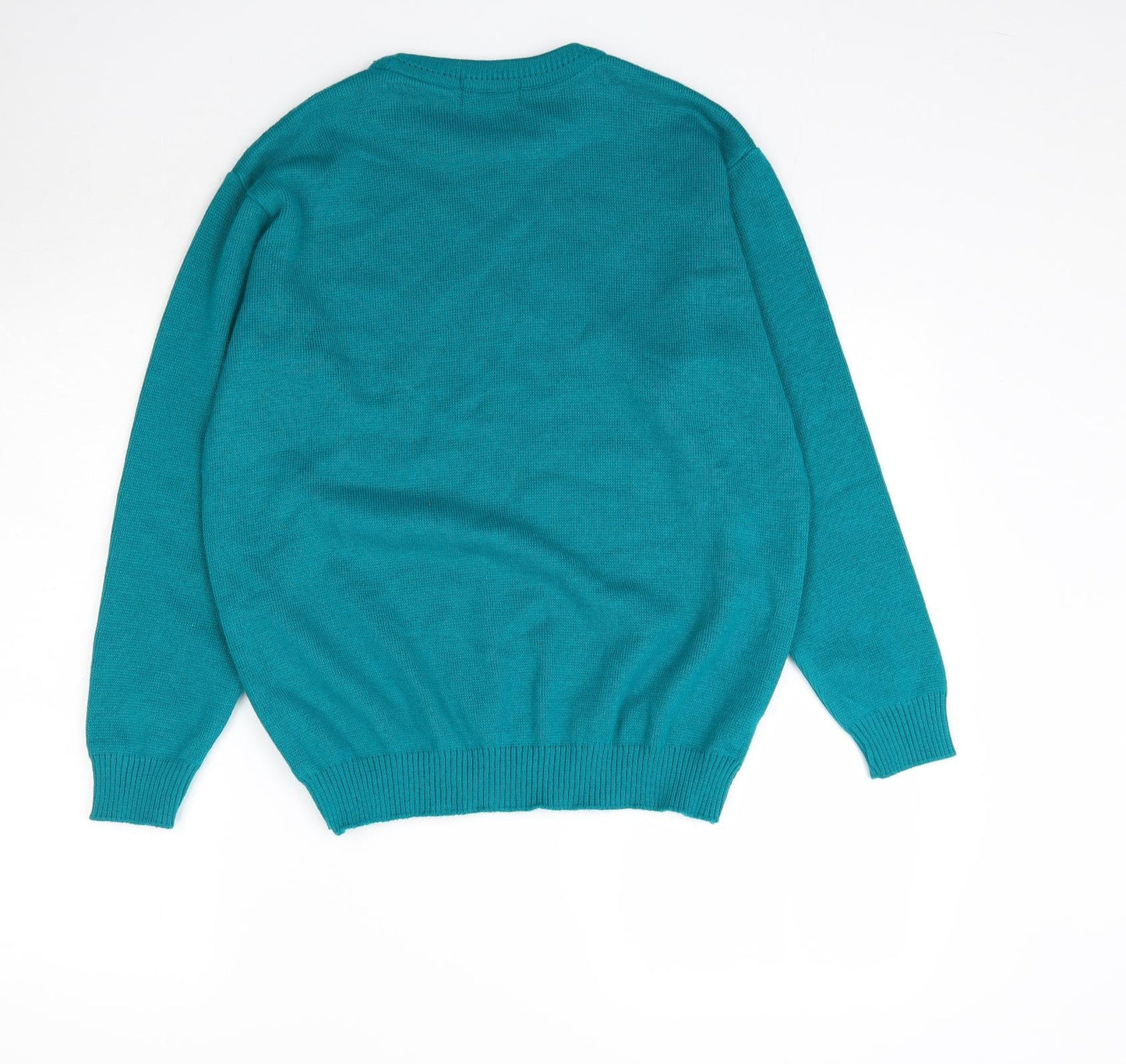 Womens UK Size L Merry Gold Green Pullover Jumper