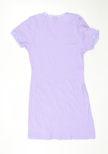 M&Co Womens Purple Striped  Mini  Size S