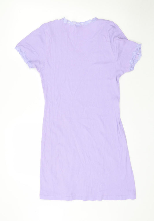 M&Co Womens Purple Striped  Mini  Size S