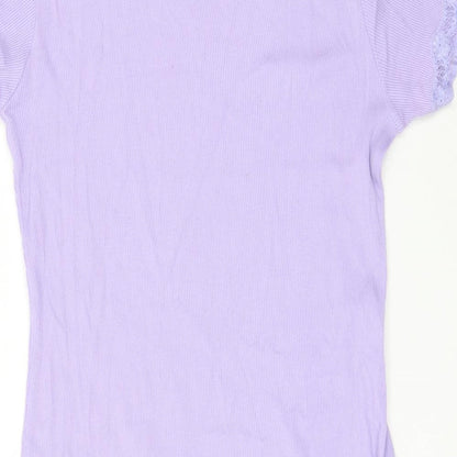 M&Co Womens Purple Striped  Mini  Size S