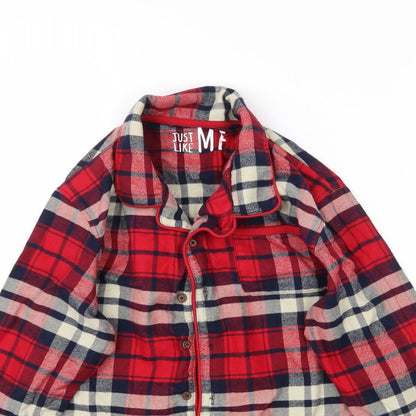 NEXT Girls Red Plaid  Top Pyjama Top Size 10-11 Years