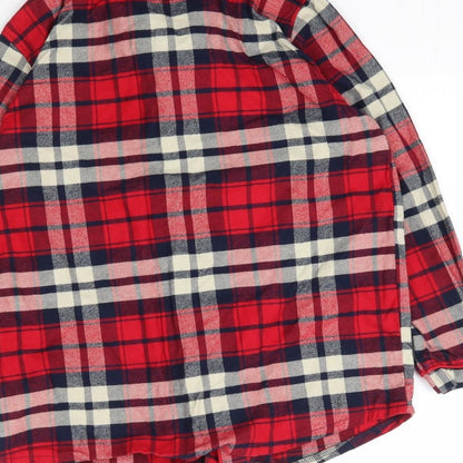 NEXT Girls Red Plaid  Top Pyjama Top Size 10-11 Years