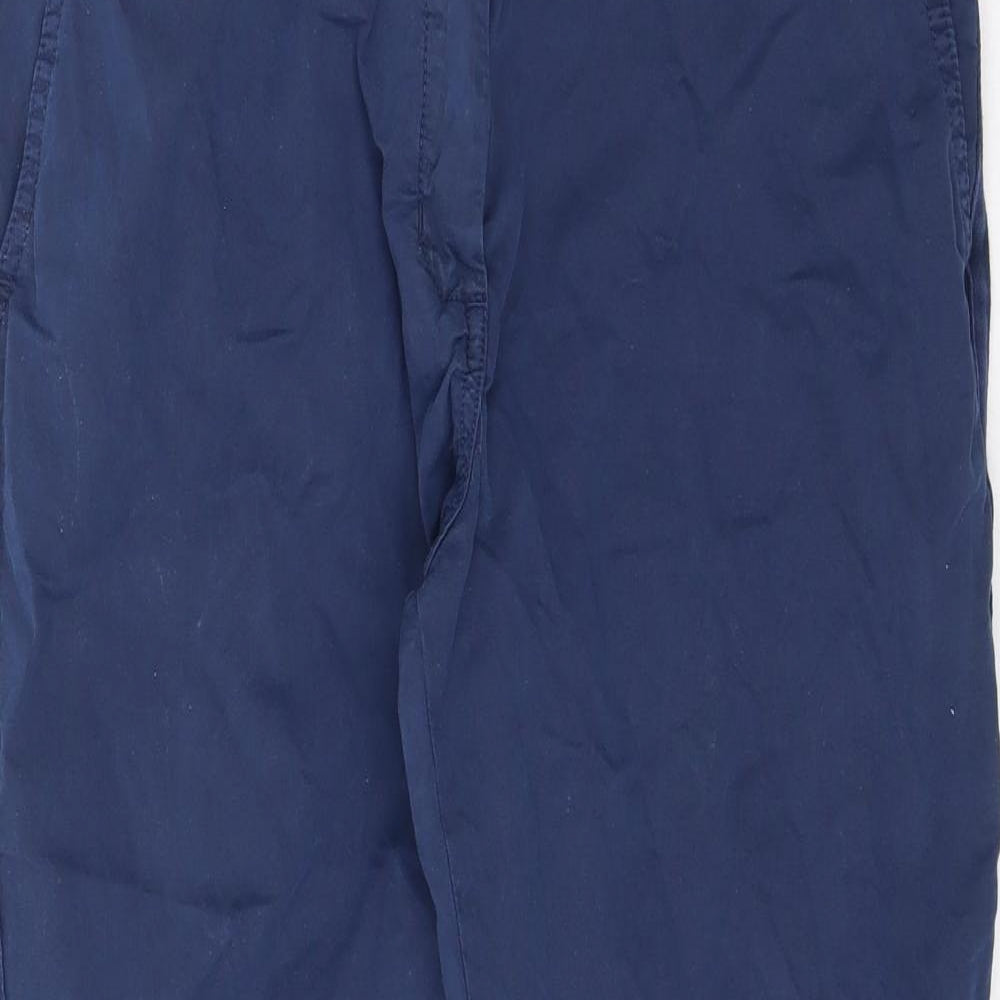 Womens UK Size 12 Marks and Spencer Regular Fit  Blue Trousers