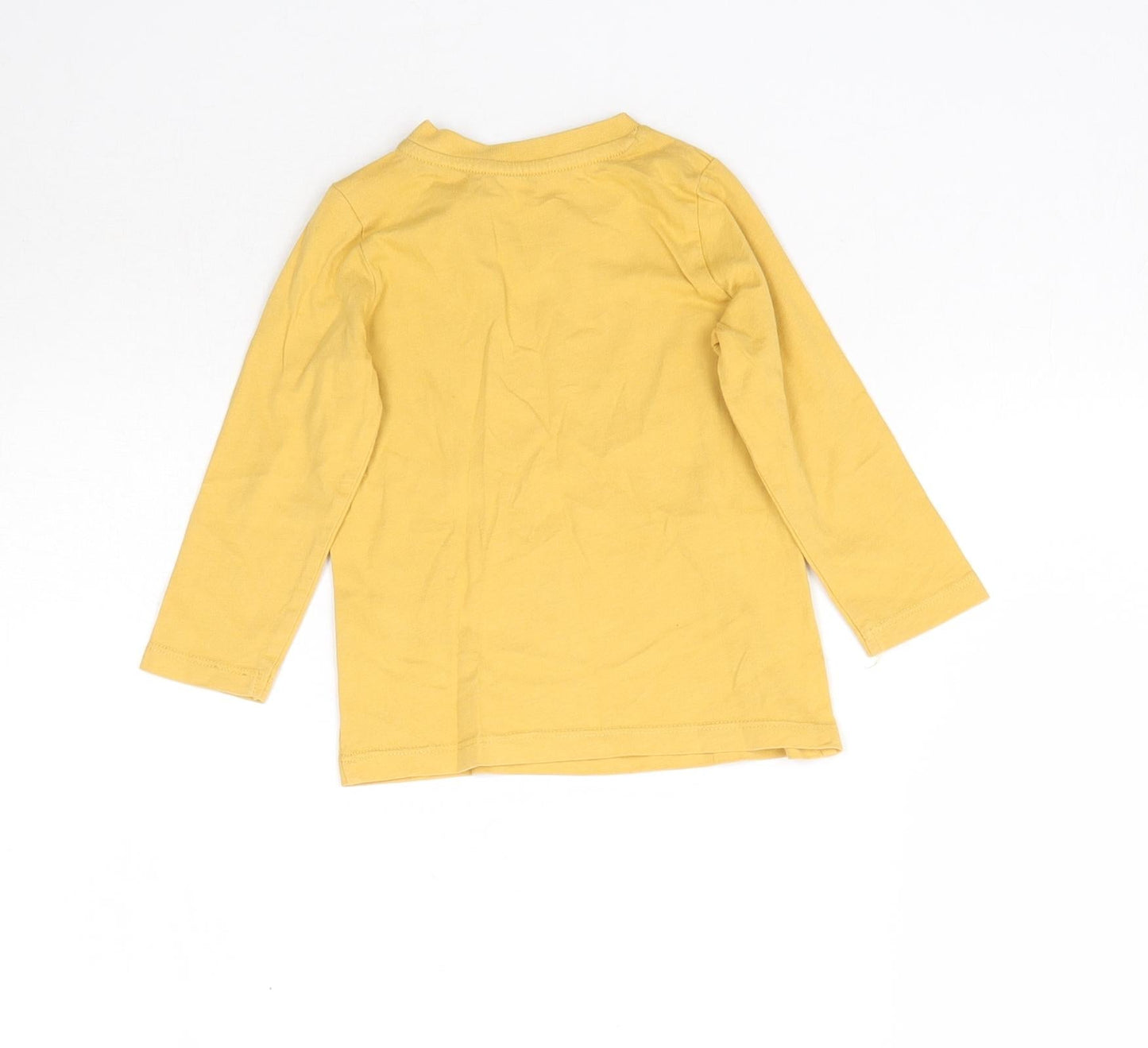 Matalan Baby Yellow   Basic T-Shirt Size 9-12 Months  - Today i want to have fun