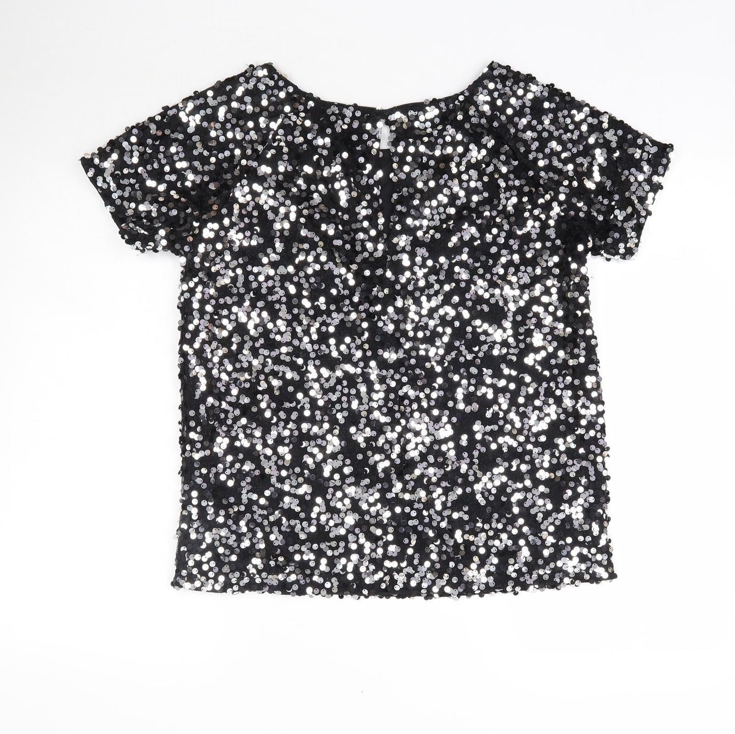 Womens UK Size 6 NEXT Black Basic Blouse