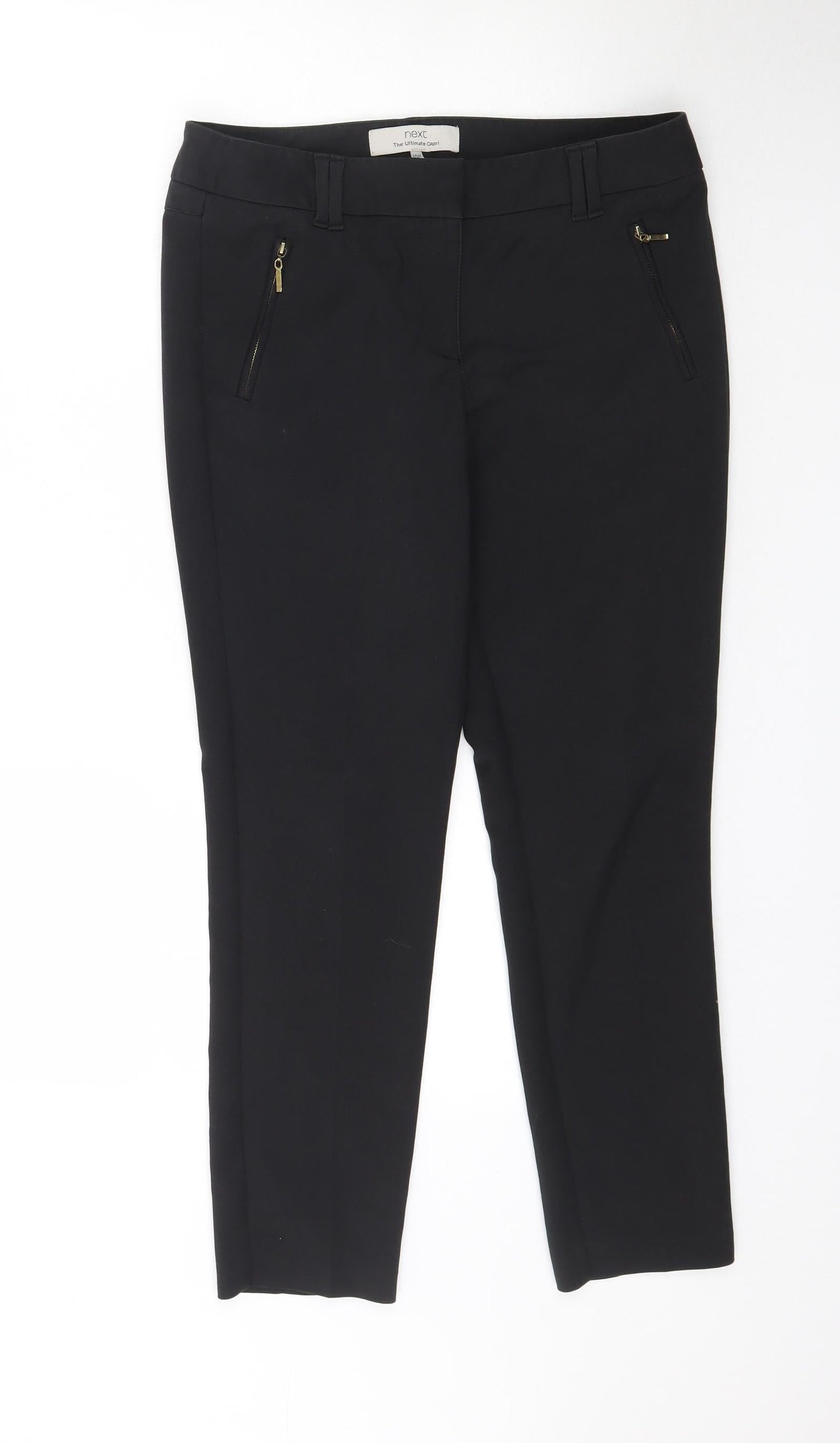 Womens UK Size 10 NEXT Regular Fit  Black Trousers