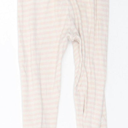 George Girls Pink Striped   Pyjama Pants Size 5-6 Years