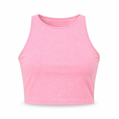 Womens UK Size S H&M Pink Cropped Tank
