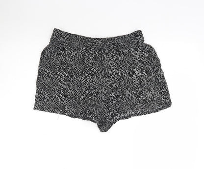 Papaya Womens Black Polka Dot  Hot Pants Shorts Size 12