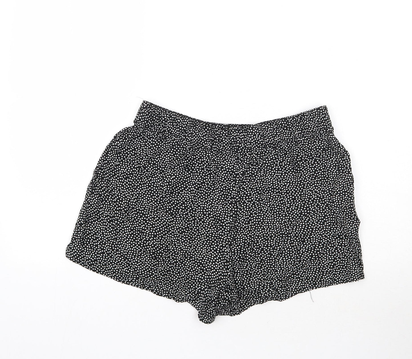 Papaya Womens Black Polka Dot  Hot Pants Shorts Size 12