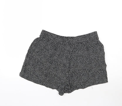 Papaya Womens Black Polka Dot  Hot Pants Shorts Size 12