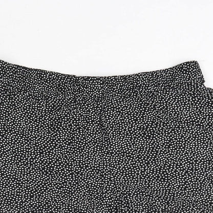 Papaya Womens Black Polka Dot  Hot Pants Shorts Size 12