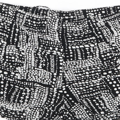 Papaya Womens Black Polka Dot  Hot Pants Shorts Size 12