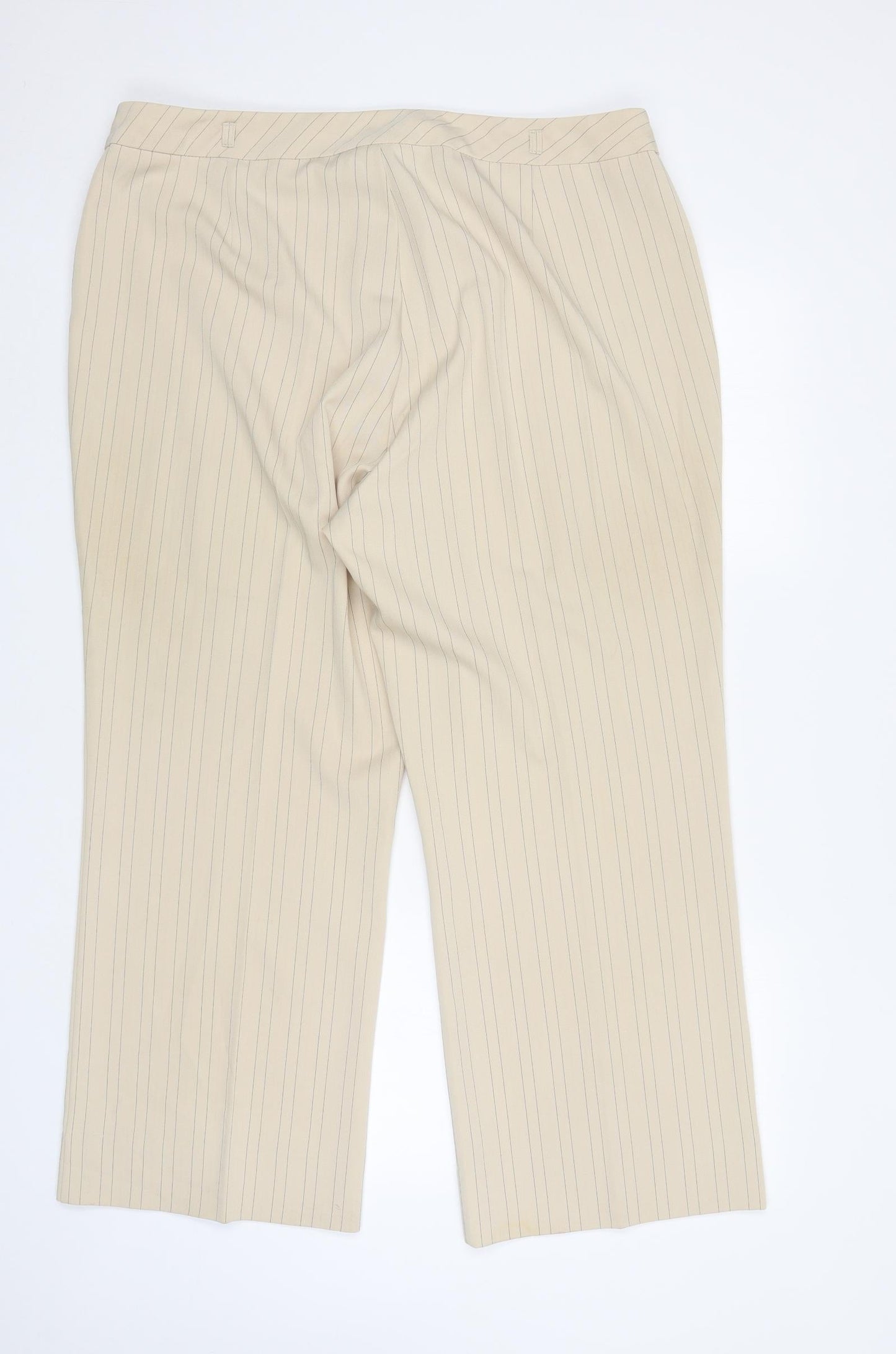 Womens UK Size 20 Berkertex Regular Fit  Ivory Trousers