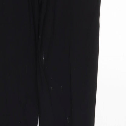 Womens UK Size 8 New Look Regular Fit  Black Trousers