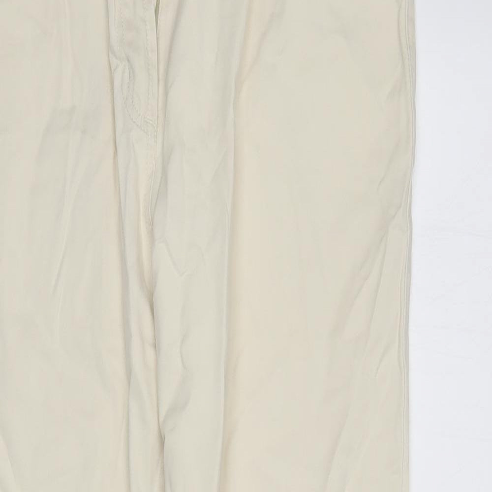 R I Clothing Womens Ivory   Straight Jeans Size 14 L29 in