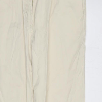 R I Clothing Womens Ivory   Straight Jeans Size 14 L29 in