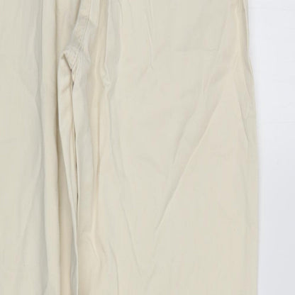 R I Clothing Womens Ivory   Straight Jeans Size 14 L29 in