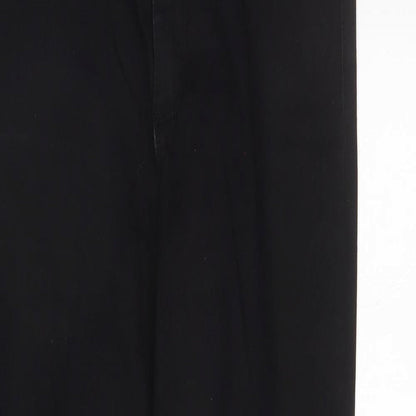 Denim & Co. Womens Black   Tapered Jeans Size 14 L29 in