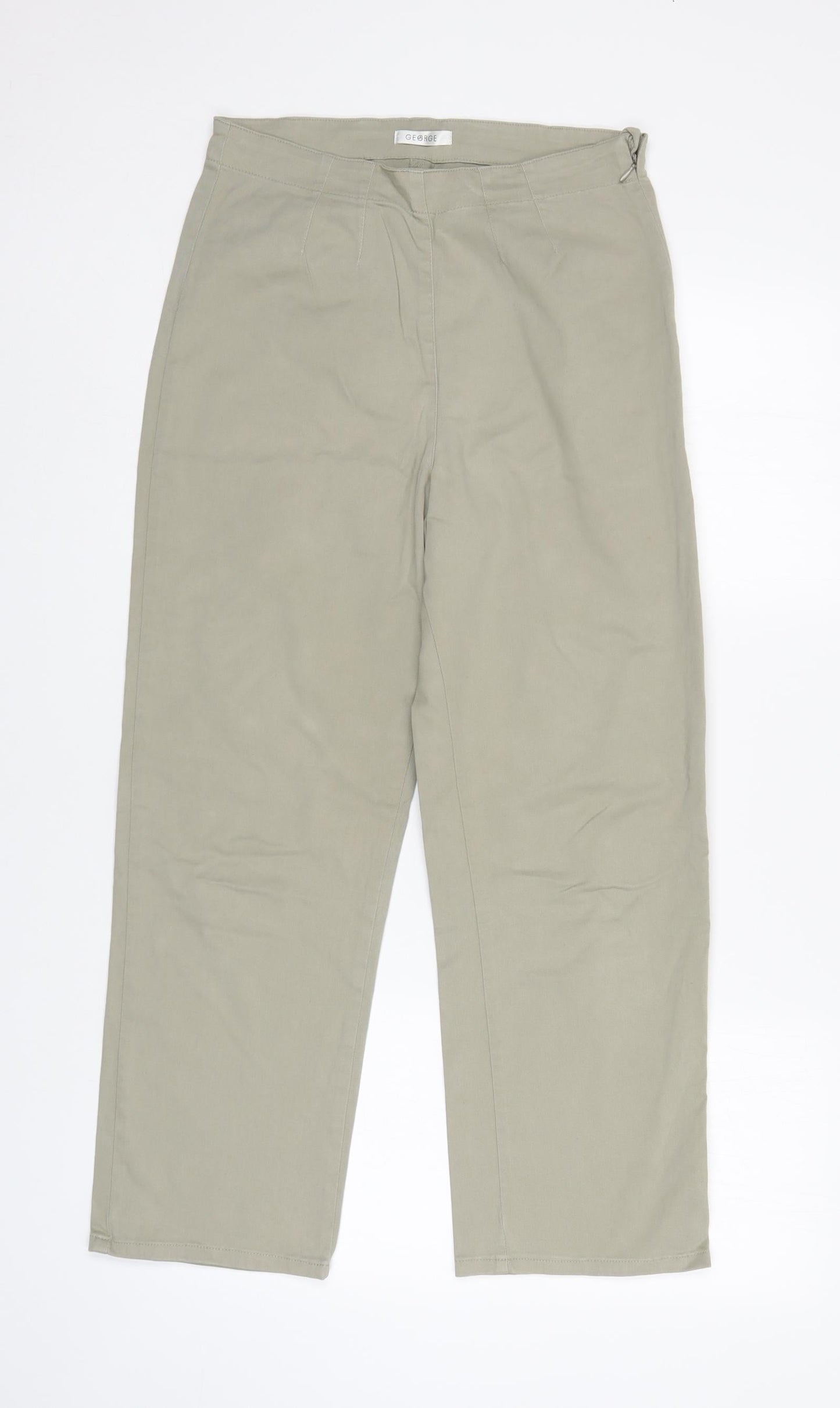 George Womens Ivory   Chino Trousers Size 12 L25 in