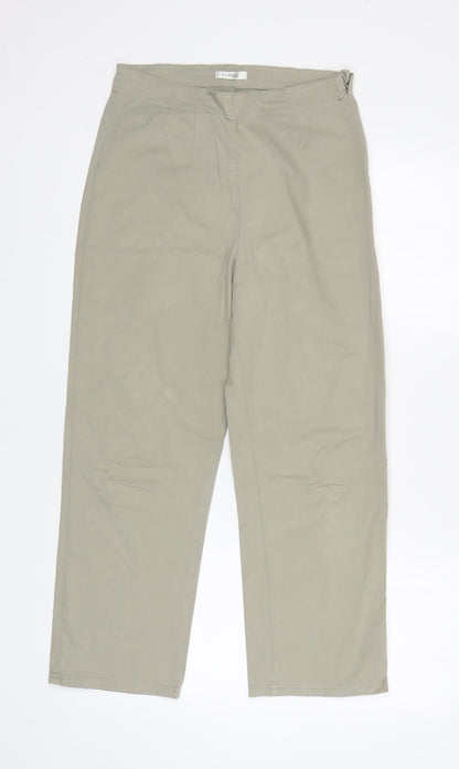 George Womens Ivory   Chino Trousers Size 12 L25 in