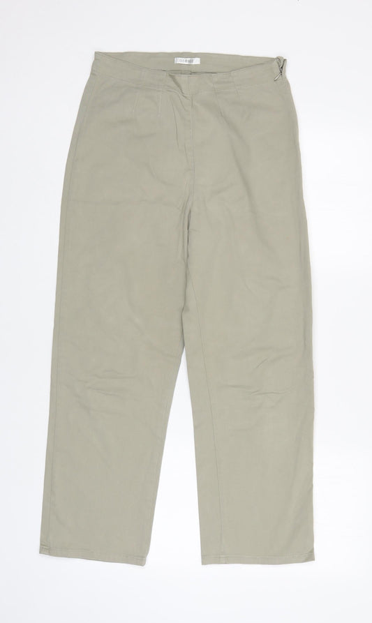 George Womens Ivory   Chino Trousers Size 12 L25 in