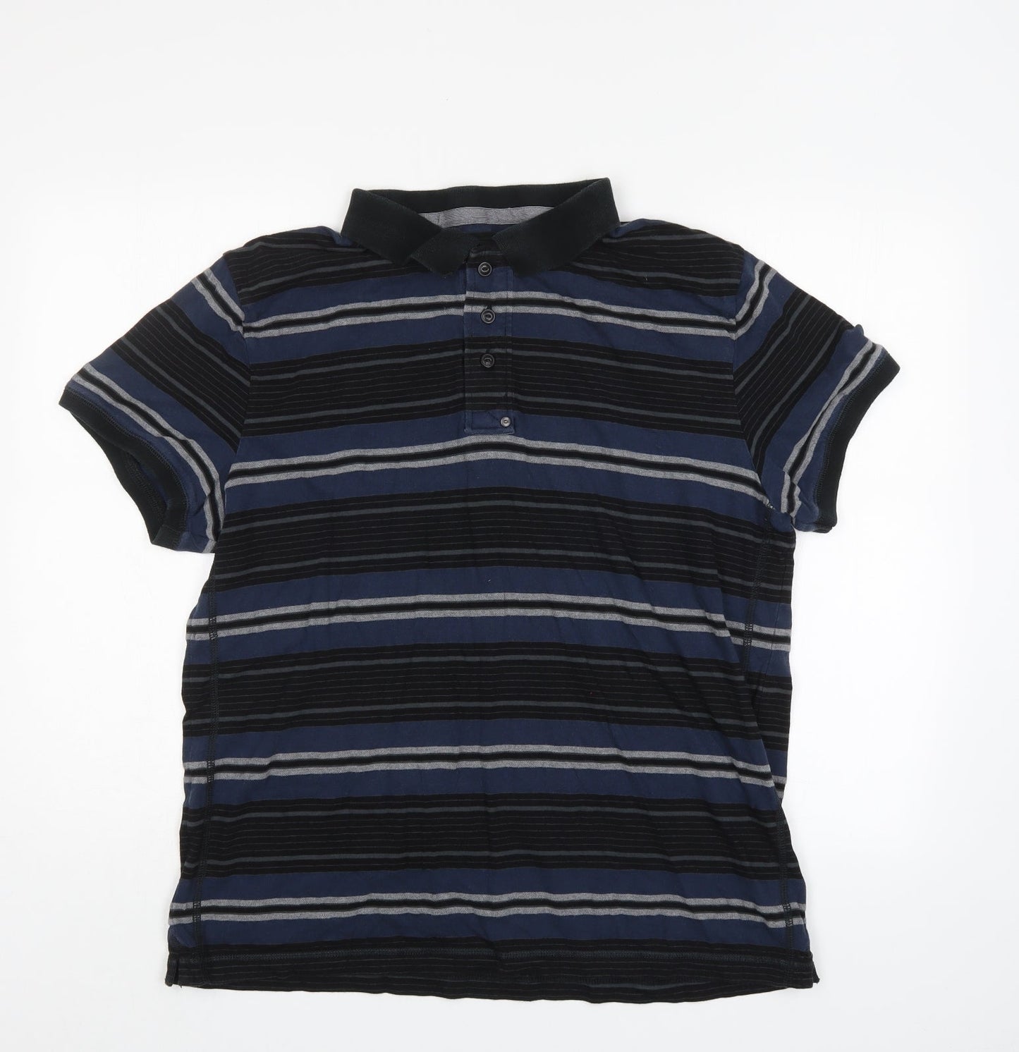 FFP Factory Mens Multicoloured Striped   Polo Size XL