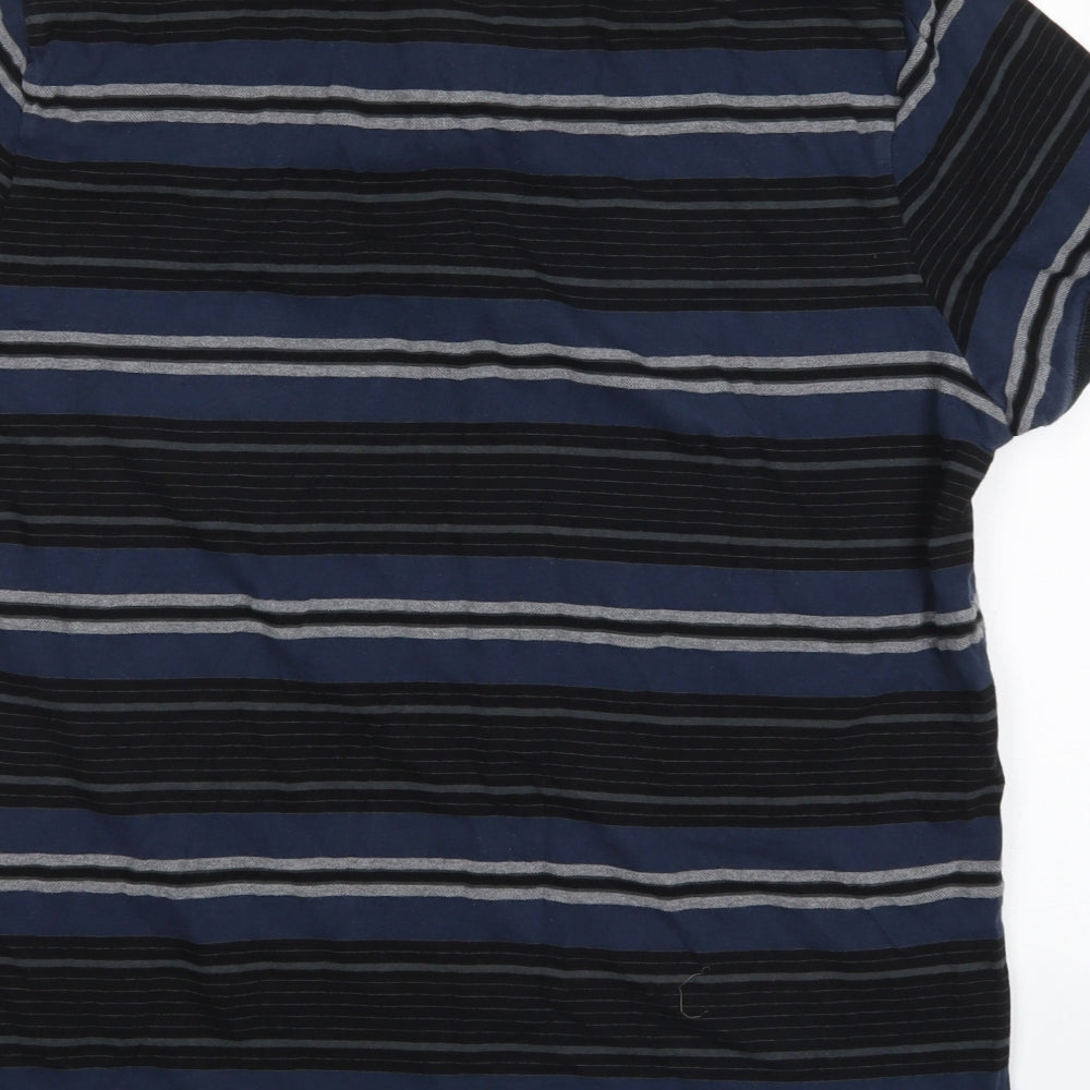 FFP Factory Mens Multicoloured Striped   Polo Size XL