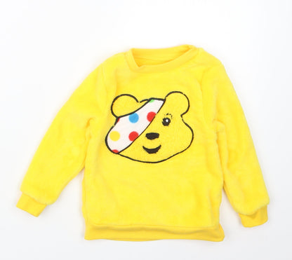 George Baby Yellow Geometric  Babydoll Pyjama Top Size 12-18 Months  - Pudsey