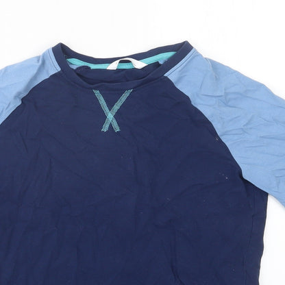 Marks and Spencer Boys Blue Geometric   Pyjama Top Size 10-11 Years