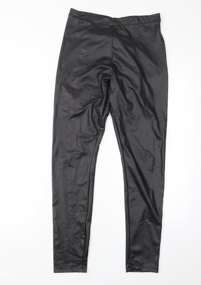 Womens UK Size S H&M Regular Fit  Black Trousers