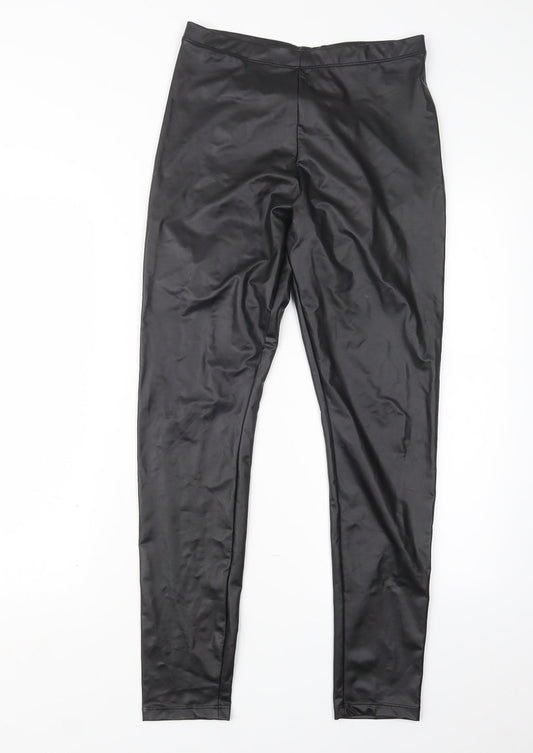 Womens UK Size S H&M Regular Fit  Black Trousers