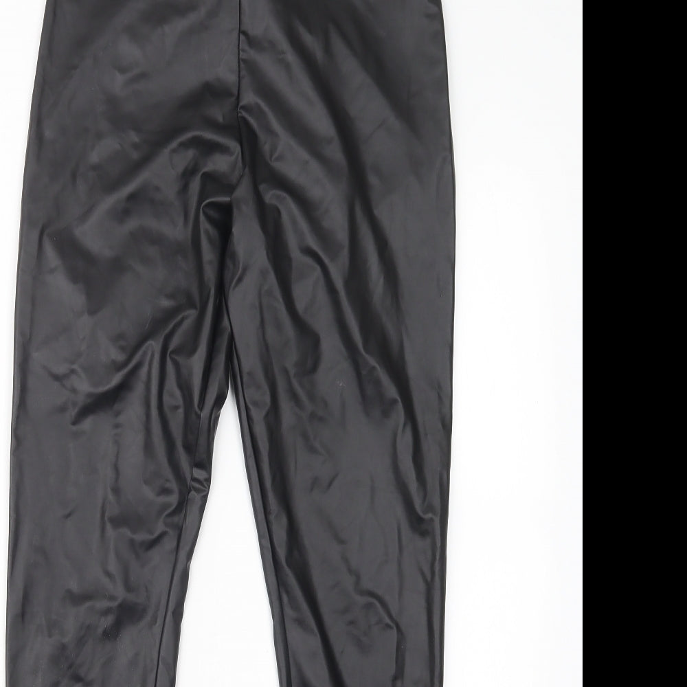 Womens UK Size S H&M Regular Fit  Black Trousers